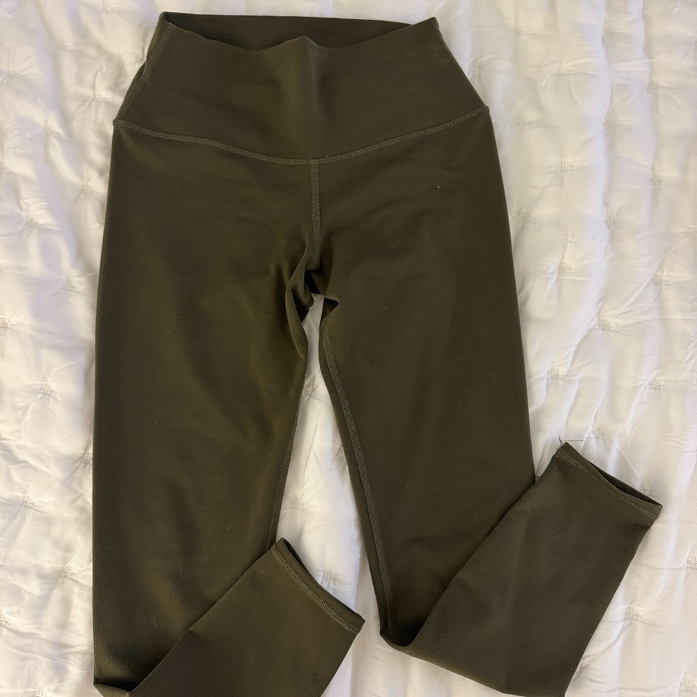 ALO Yoga Olive Green High-Rise Leggings
